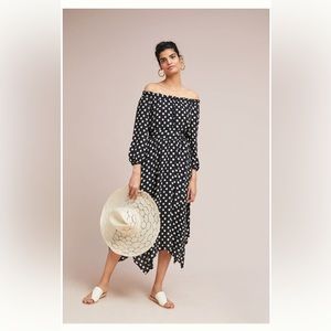 ANTHRO Meave Polka dot Dress